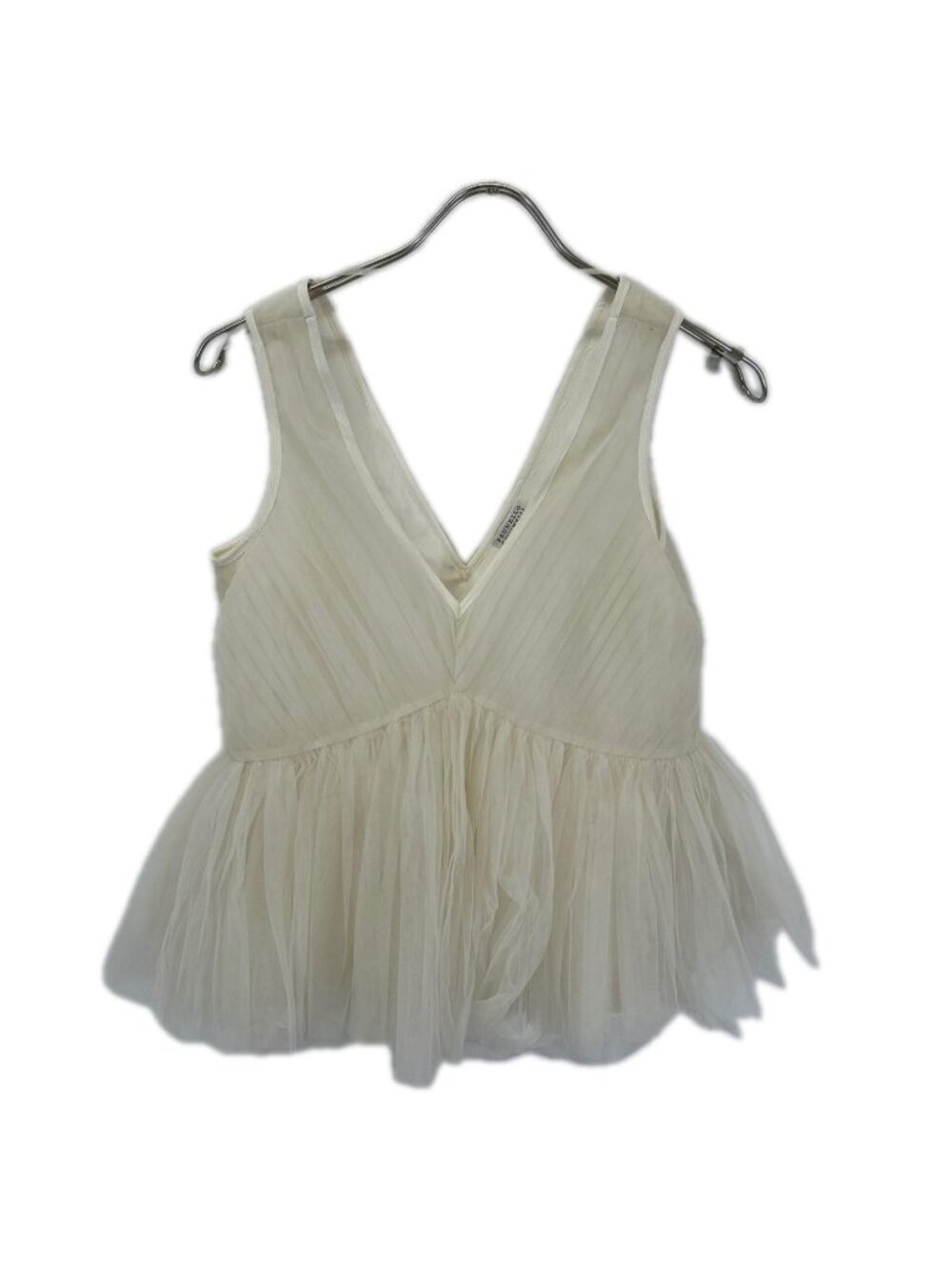 Brunello Cucinelli White Tulle Dress Top XS